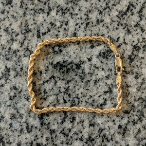 Men's Gold Rope Bracelet